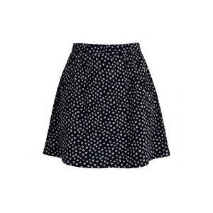 Vintage J. by J. Crew Navy Floral Print A-Line Skirt Size 4 Jennifer Aniston